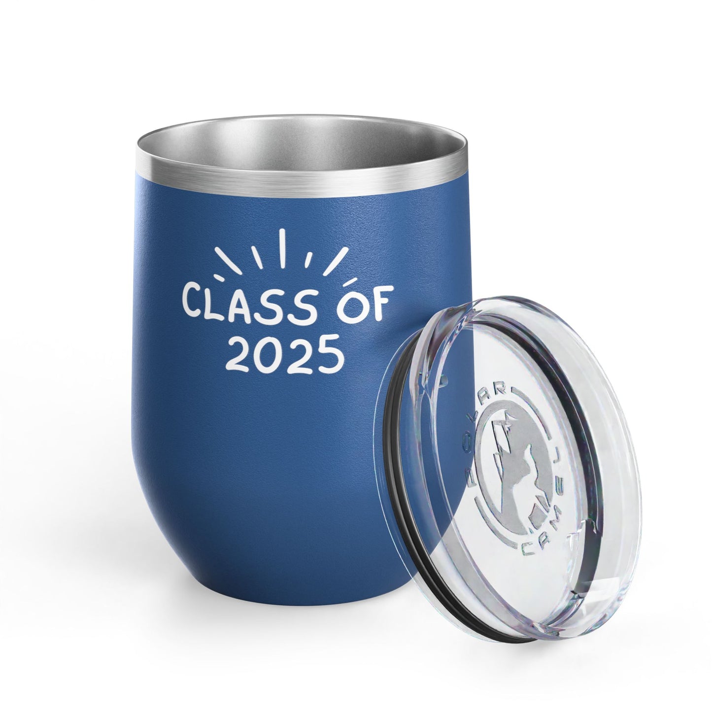 Class of 2025 Wine Tumbler – Personalized 12oz Stainless Steel Insulated Cup