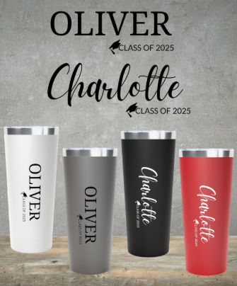 Personalized Graduation Tumbler – Custom Name & Year | Class of 2025 Gift