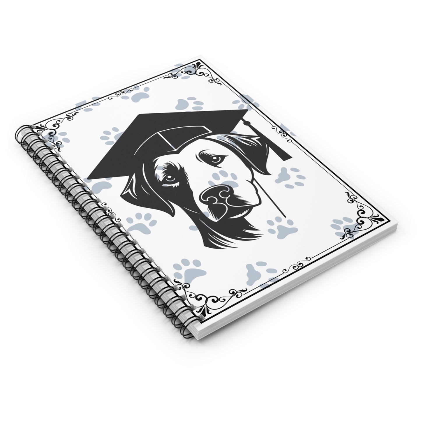 Graduation Dog Notebook – Cute Grad Gift for Dog Lovers – Spiral Bound Journal for Class of 2025