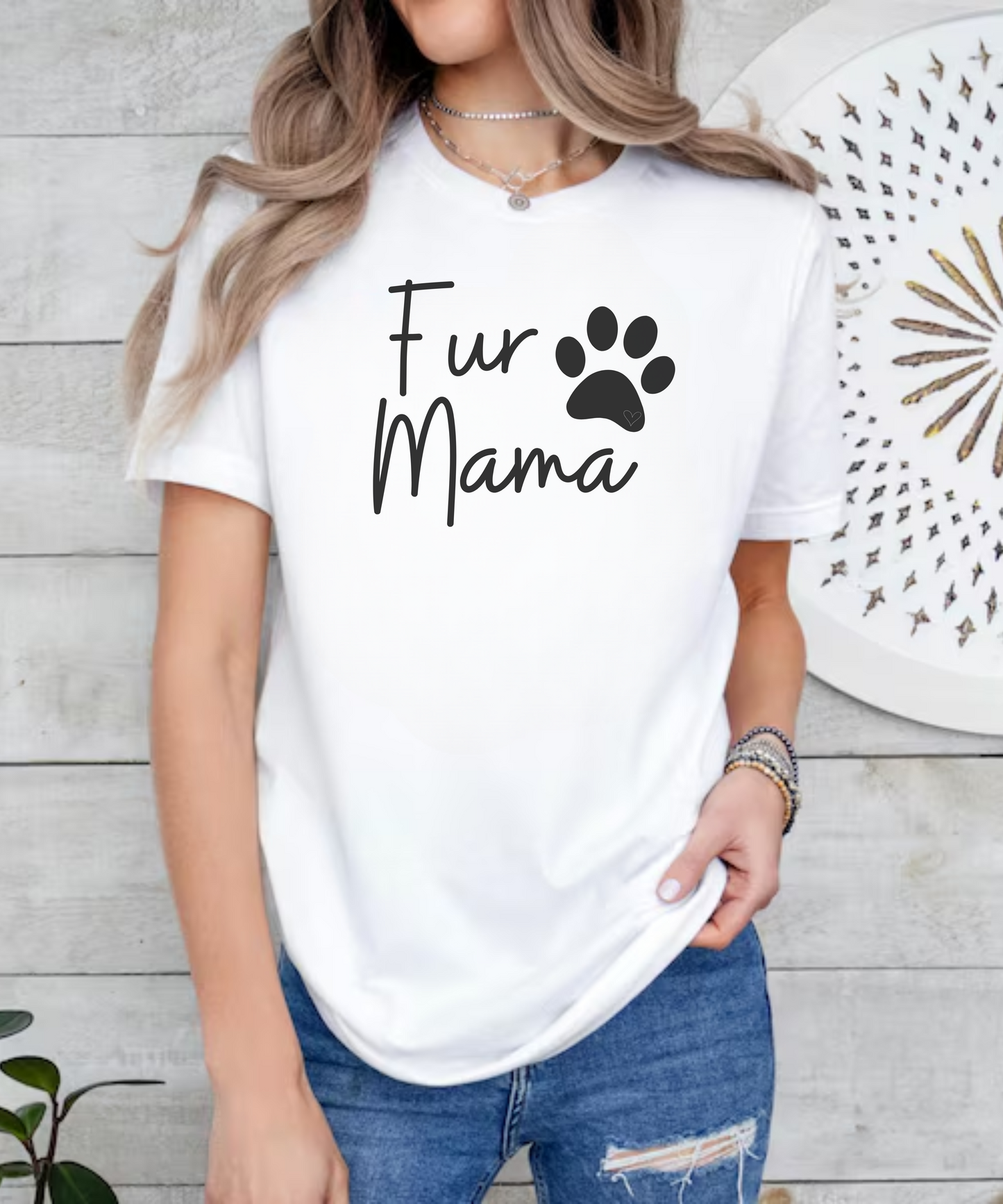 Fur Mama T-Shirt – Cute Pet Lover Tee – Dog Mom Shirt – Gift for Dog Moms